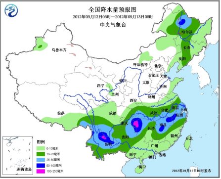 西南江南東北等地有較強(qiáng)降雨中東部地區(qū)將降溫